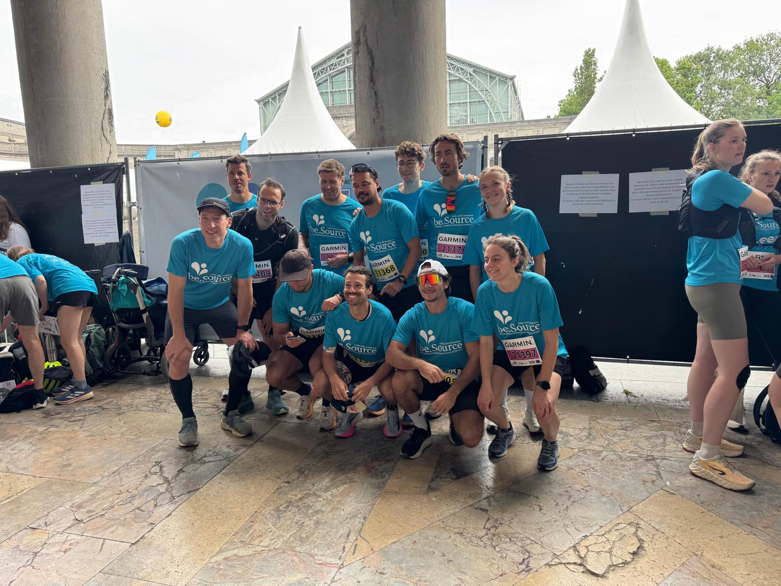 &Eacute;quipe de be.Source 20Km de Bruxelles